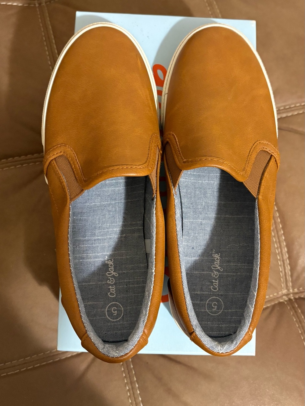 Cat & Jack Tan Slip-On Casual Loafers